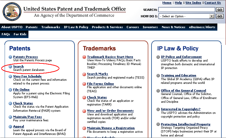 patent application search